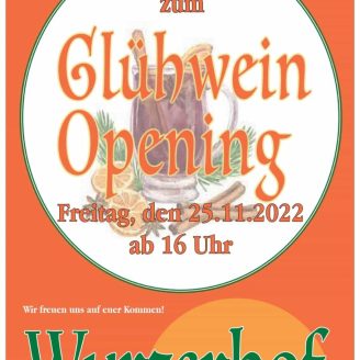 Glühwein opening